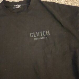 Clutch Supply Co Black 2XL Driven By Faith Raw Hem Tee